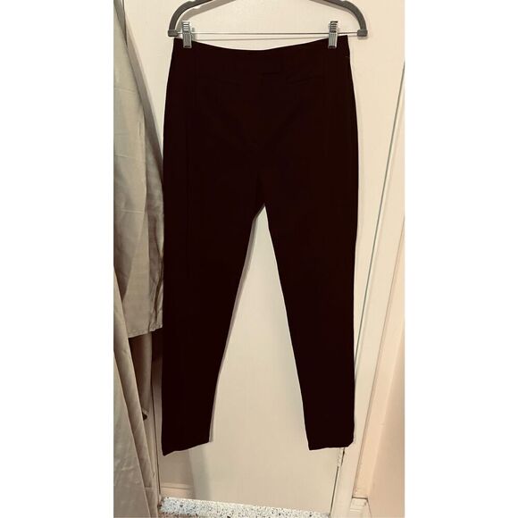 PROENZA SCHOULER BLACK STRETCH PANTS BACK ZIP ANKLES SIZE 6 - Picture 1 of 15